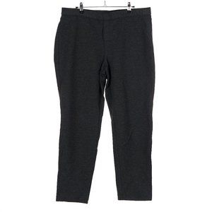 J Jill Ponte Slim Leg Gray Pull On Pant Size Large